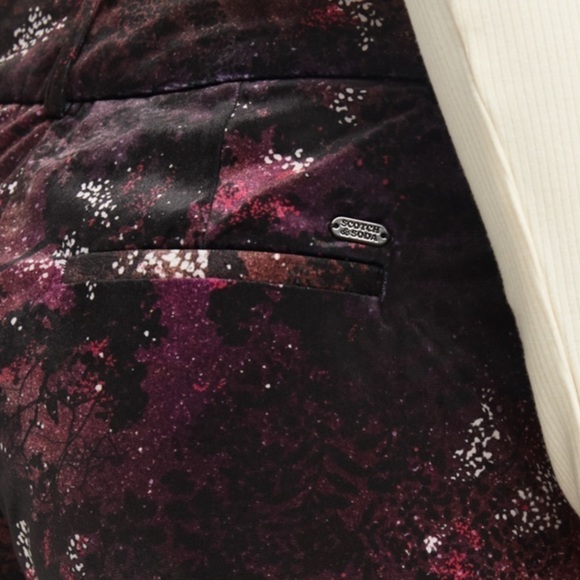 Scotch & Soda Velvet High-Rise Flared Trousers 30/32 - Picture 5 of 5